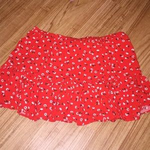 Forever 21 Red Mini Skirt